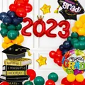 Set decorativo di palloncini per la laurea con numeri 2023 e cappello tocco in foil. - Set Laurea HY-02 (L3311)