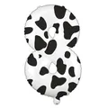 Grand ballon chiffre 8 en aluminium motif vache 40 pouces pour décoration fête d'anniversaire - Chiffre 8 / 40 Pouces