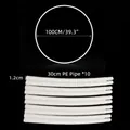 100cm diameter balloon hoop arch stand with ten 30cm PE pipes for wedding decor - 100cm (Integrated Interface)