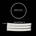 60cm white balloon arch circle frame with assembly PE tubes for party decoration - 60cm (Integrated Interface)