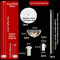 Adjustable telescopic metal balloon stand kit for weddings, parties, and events decorations - Round Metal Base Style (KT001)