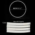 80cm white balloon arch circle frame with 8 PE tubes for complete party decoration - 80cm (Integrated Interface)