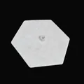 Sturdy hexagonal white plastic balloon stand base for weddings and party events - Single Hexagonal Base (KT001)
