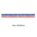Tenda a frange stelle e strisce Giorno dell'Indipendenza USA 30x300cm per decorazioni - Banner Giorno dell'Indipendenza USA
