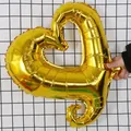 18-inch gold heart-shaped hook heart foil balloon for romantic wedding and proposal decorations - Hook Heart / 18 Inch / Gold