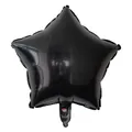 Glossy 10-inch black star-shaped aluminum foil balloon for birthday party decoration - 10 Inch Black Star