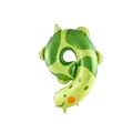 Caterpillar number 9 foil balloon for forest animal themed birthday party decoration - Number 9 (Caterpillar Shape) / 40 Inch