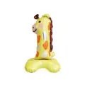 Self-standing giraffe number 1 foil balloon for kids jungle themed birthday party decoration - Number 1 (Giraffe Shape) / Standing Style