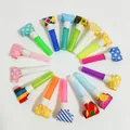 Colorful party blowouts blow dragons set for birthday celebration and school games - 100pcs Pack / Multicolor (Random Mix)