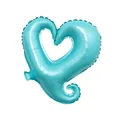 18 inch light blue heart-shaped hook foil balloon for romantic wedding party decor - Hook Heart / 18 Inch / Neon Blue