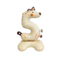 Self-standing number 5 foil balloon with cute animal spots for jungle themed birthday parties - Number 5 (Deer Shape) / Standing Style