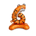 Standing number 6 balloon with cute tiger animal pattern for birthday parties - Number 6 (Tiger Shape) / Standing Style