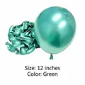 Hochwertiger 12-Zoll-Latexballon in Metallic-Grün für Party- und Hochzeitsdekorationen - 50 Stück / Grün / 12 Zoll