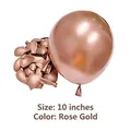 Premium 10-Zoll roségoldener Metallic-Latexballon für Geburtstagspartys und Hochzeiten - 50 Stück / Roségold / 10 Zoll