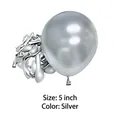 Silberner Metallic-Latexballon, 5 Zoll Größe für Partydeko, SKU-Variantenansicht - 100er Pack / Silber / 5 Zoll
