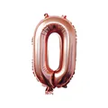 Ballon chiffre 0 géant de 32 pouces or rose pour décoration de fête d'anniversaire. - Style Mince Chiffre 0 / 32 pouces / Or rose