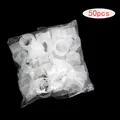 Detalle de 50 hebillas de plástico transparente para arcos de globos en bolsa - 50 Piezas