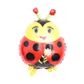 Large ladybug shaped foil balloon for insect themed birthday party decoration - Ladybug (DW017) / 63*49cm