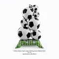 Large standing soccer ball balloon stack in aluminum foil for party decorations - Large Standing Soccer Stack