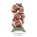 Standing American football foil balloon stack for party decoration, 150cm tall. - Standing Rugby Stack