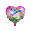 18-inch pink heart-shaped foil balloon featuring My Little Pony characters for party - Heart My Little Pony Style / 18 Inch