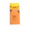 Durable solid orange waterproof plastic tablecloth in retail packaging, 137x183cm size - 54*72inch / Orange
