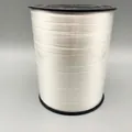 Large roll of white 500-yard embossed balloon ribbon for gift and cake box packaging - 500 Yards (1 Roll) / White