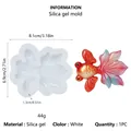 Vista dettagliata dello stampo in silicone a forma di pesce rosso con misure. - Stile Pesce Rosso B