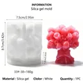 Detailed dimensions of 3D tulip bouquet silicone mold for handmade soap and candle making - 3D Tulip Flower Bouquet Style (33#-38) / 1 Piece