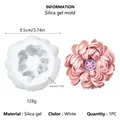Molde de gel de sílice de peonía 3D dimensiones y especificaciones para repostería creativa - Peonía