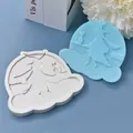 Dettaglio dello stampo in silicone a forma di strega su scopa per decorazione torte Halloween - 505 Stile Strega sulla scopa / Stampo grande a cavità singola