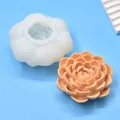 3D-Silikonform für Blumen für handgefertigte Kerzen und Seife mit fertiger Blüte - 3D Blütenblatt-Stil (2387) / 1 Stück