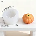 Stampo in silicone a zucca con dimensioni di 5,2 cm e 2,8 cm altezza - Stile Zucca (B4)