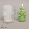Detailansicht der Silikonform Weihnachtsmann für DIY-Kerzen und Seifen - M#