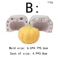 Vista dettagliata dello stampo in silicone a zucca con peso e dimensioni esatte - Medio