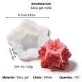 Flower-shaped silicone mold for DIY handmade candles and soaps with 9.7cm dimensions - Hydrangea Style (33#-16) / 9.7x5.0cm