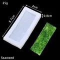 Professional silicone mold for seaweed shape, size 8.7x4x0.8cm, weight 25g, DIY tool - Seaweed