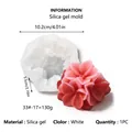 Flower-shaped silicone mold for DIY aromatherapy candles and fondant cakes, 10.2cm diameter - Flower Cluster Style (33#-17) / 10.2x5.5cm