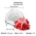 Detailed 3D flower cluster silicone mold for DIY aromatherapy candle and handmade soap crafts - 3D Floral Cluster Style (33#-19) / 9.8x5.0cm
