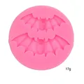 Pink silicone bat mold detail shot with 17g weight mark for Halloween DIY baking. - Bat
