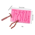 Stampo in silicone per attrezzi da ferramenta 10x6,6 cm per decorazione torte DIY - Combo Medio Attrezzi Ferramenta (Stile 2)