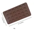 Detail view of flower silicone mold showing dimensions 21.1x11.5cm and 48g weight - 24-Hole Delicate Flowers (8)