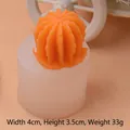 Stampo per candele in silicone succulento 3D con un prodotto in cera di cactus - L 4.0cm x A 3.5cm (33g)
