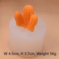 Stampo in silicone a forma di cactus 3D per la creazione di candele, largo 4,5 cm - L 4.5cm x A 3.7cm (56g)