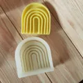 Detailed macro view of geometric arch silicone molds for DIY scented candle making - New Wide Arch