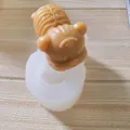 Moule en silicone 3D tigre détaillé pour bougies et résine avec échantillon fini - Tigre