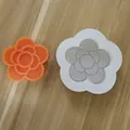 Detalle del molde de silicona camelia con flor para decoración de yeso aroma DIY - Forma de Flor de Pétalos