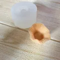 Detailed macro view of silicone mold and the textured waffle cone cake topper example. - Large Bead Caps