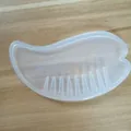 Detailed macro view of a translucent silicone comb mold for DIY resin casting projects. - Comb Scraping Plate Style (4)
