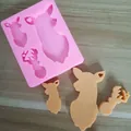 Moule en silicone silhouette de cerf avec pendentifs faits main pour le bricolage - Cerf